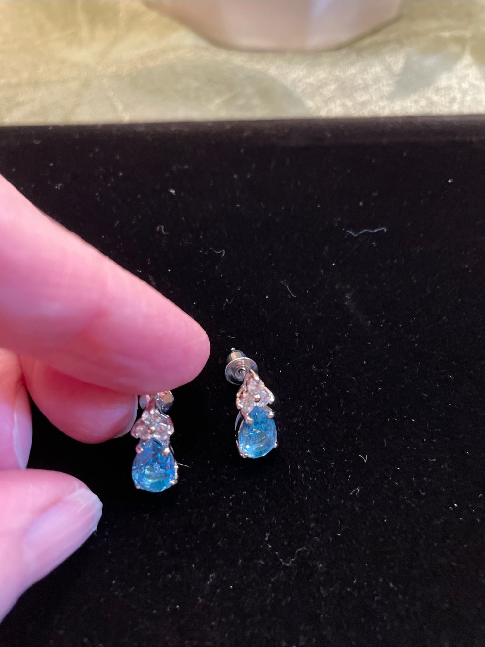 Aquamarine Earrings EUC.